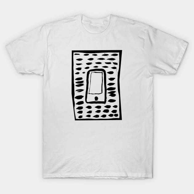 the drawing of a smartphone T-Shirt by the_spiritual_view